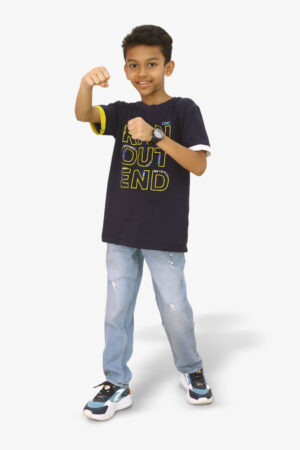 Straight Fit - Light Blue Distress